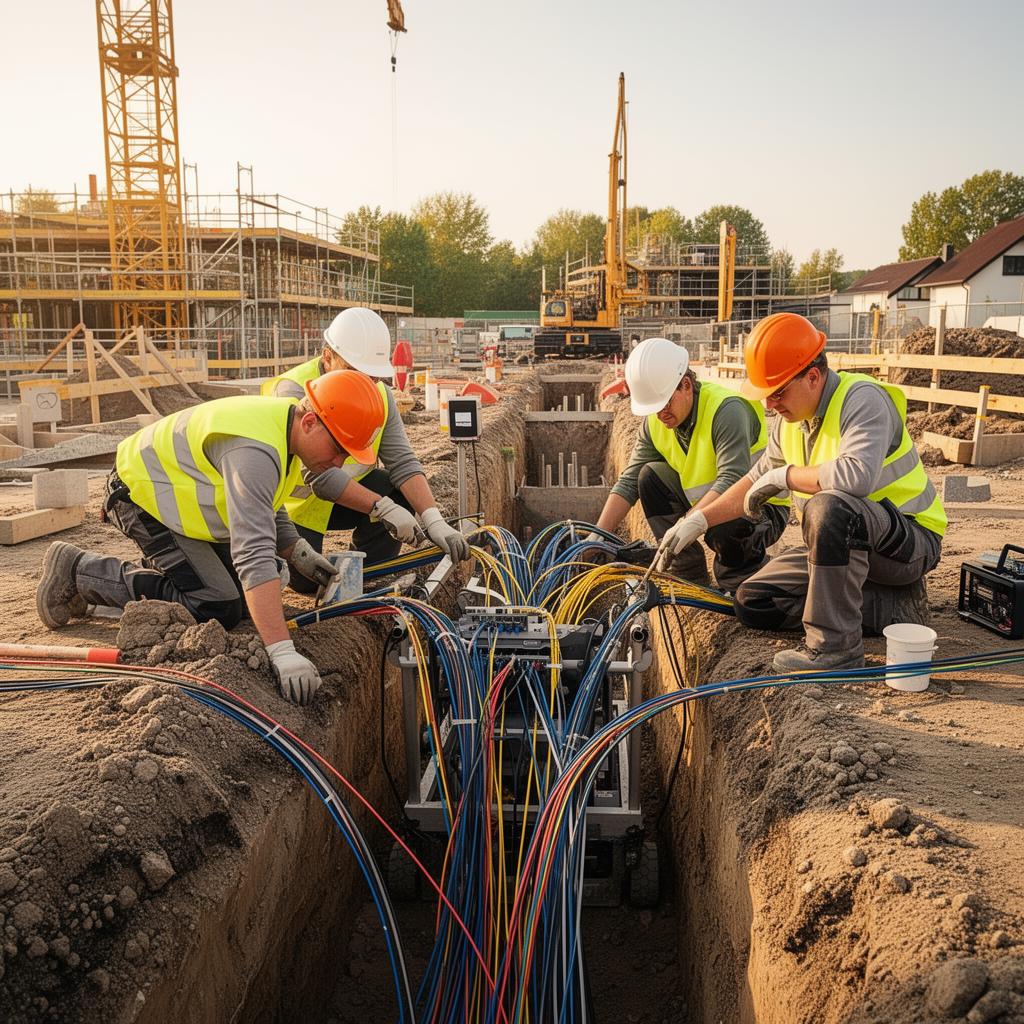 Team von AK Bauunternehmen bei der Arbeit